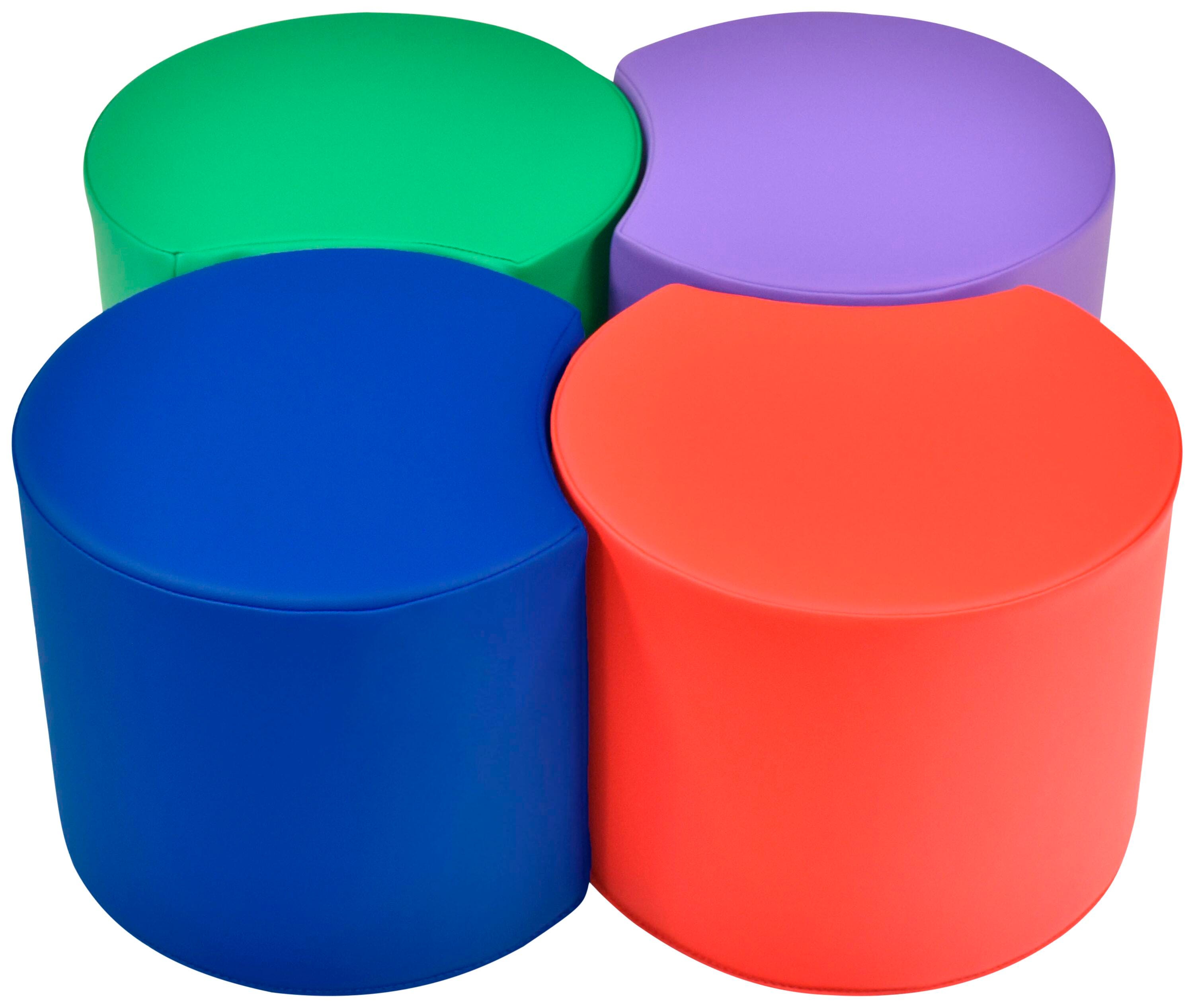 Image for Childcraft Crescent Ottoman, Set of 4 from School Specialty